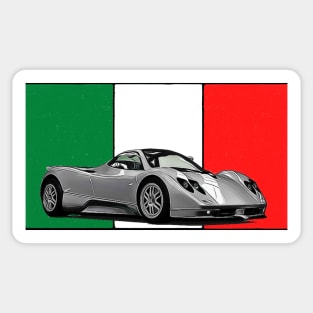 Pagani Zonda Italian Print Sticker